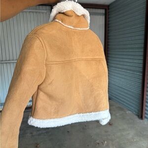 Tan Shearling Women's Jacket